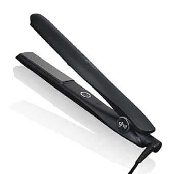 ghd gold - Aparat profesional de îndreptat părul pentru îndreptarea, ondularea și crearea de valuri, temperatură optimă de styling 185ºC, tehnologie cu două zone, negru