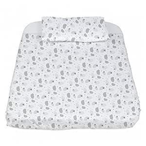 CHICCO 3Set Next2ME: Set de lenjerie de pat 3 piese GREY SHEEP