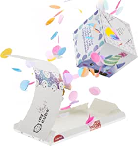 mycube.s Card de ziua de naștere Happy Birthday, Exploding 3D Pop Up Felicitare pentru ziua de naștere cu confetti, Card de fantezie cu efect Wow