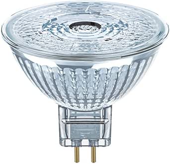 Lampă cu reflector cu LED OSRAM MR16 cu soclu GU5.3, alb cald (2700K), spot de sticlă, 2,6 W, înlocuitor pentru lampa cu reflector de 20 W, LED STAR MR16 12 V [clasa energetică F]