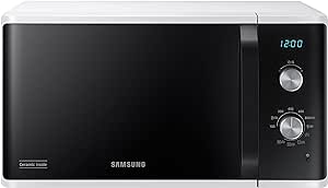 Samsung MG23K363614AW/ET Cuptor cu microunde, independent, cu cadran dublu MG23K3614AW/ET, gătire crocantă, AutoDefrost, cuptor cu microunde + grill 800 W + 1100 W, 23 l, 49 l x 27,5 h x 39 cm, alb