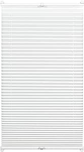 GARDINIA EASYFIX Jaluzele plisate fără găurire, pentru fixare, Jaluzele plisate opace, inclusiv toate piesele de montare, 2 șine de comandă, alb, 90 x 210 cm