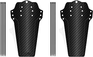 QANYEGN Set Mudguard pentru biciclete, Universal Mountain Bike Mudguard, MTB Mudguard, cu apărători de noroi față și spate și curele de fixare