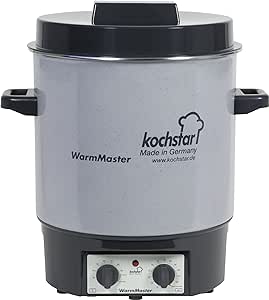 Kochstar WarmMaster S vas automat de conservare / vas de conservare cu ceas, dozator de apă caldă, 1800 W, 230 V, 27-29 L) 24118, din email
