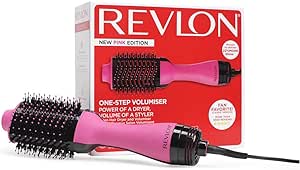 Revlon Salon Salon One-Step Hair Dryer and Volumiser - New Pink Edition (One-Step, ION și CERAMIC TECHNOLOGY, păr mediu spre lung) RVDR5222PE