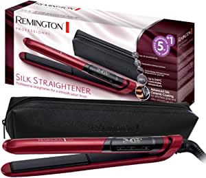 Remington Straightener Silk (strat dublu de acoperire ceramică cu proteine de mătase pentru un păr catifelat, neted și strălucitor) Afișaj LCD, 150-235°C, pentru max. 30 sec. 240°C, Aparat de îndreptat părul S9600