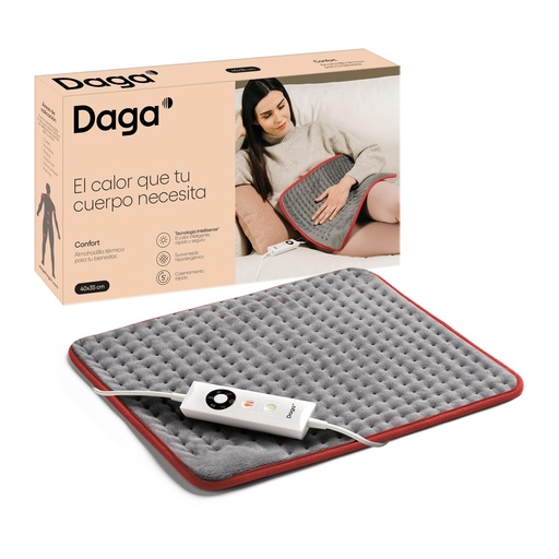 Pad termic DAGA Comfort, tehnologie Intellisense, material moale, 5 temperaturi, 40x35 cm