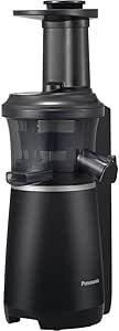 Panasonic Slow Juicer MJ-L501KXE Storcător (storcător de fructe/legume, storcător, sorbet, storcător electric, 150 W, negru) [clasa energetică A]