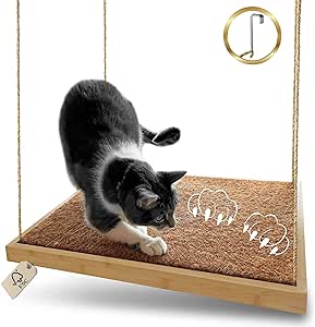 Walirü® 2 în 1 hamac de fereastră pentru pisici- pat de fereastră pentru pisici- hamac de fereastră pentru pisici- hamac de fereastră pentru pisici- pat suspendat pentru pisici- pat de fereastră pentru pisici- accesorii pentru pisici- pat de fereastră pentru pisici-hamac