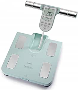 OMRON Body Composition Analyser BF511, validat clinic, cu 8 senzori de înaltă precizie pentru măsurarea mâinilor și picioarelor - turcoaz | 1 bucată (pachet de 1)