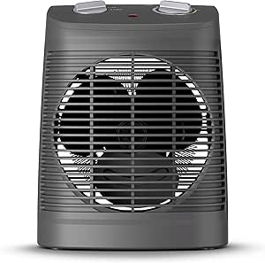 Rowenta SO2320 Încălzitor cu ventilator compact Instant Comfort | 2000 Watt | 2 niveluri de putere | încălzire silențioasă | compact | ușor de transportat | Auto Safety | gri