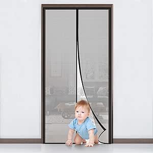 MYCARBON zbura ecran ușă magnet insecte ecran balcon ușă zbura perdea 140x240cm adeziv de montare fără foraj - perdea pentru balcon ușă cameră de zi glisante ușă patio