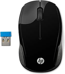 Mouse wireless HP 200 (X6W31AA) (1.000 dpi, 3 butoane, rotiță de derulare, dongle USB) negru