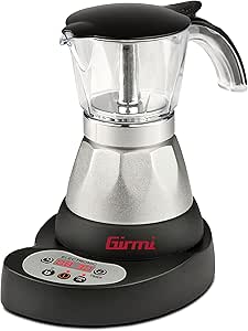 Girmi MC23 moka electric, programabil, 1 până la 3 cești, 400 W, Argint