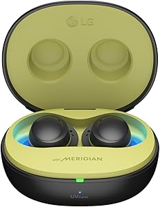 Căști Bluetooth in-ear LG TONE Free Fit DTF7Q cu tehnologie MERIDIAN, ANC (Active Noise Cancellation), UVnano și protecție împotriva stropilor IPX7 - Negru