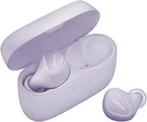 Căști in-ear wireless Jabra Elite 4 cu anulare activă a zgomotului - Căști Bluetooth confortabile cu Spotify Tap Playback, Google Fast Pair, Microsoft Swift Pair și Multipoint - Violet