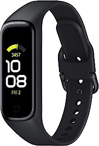 Samsung Galaxy Fit2 Samsung Galaxy Fit2 , ecran color AMOLED de 1,1 inch, brățară fitness, ceas fitness rezistent la apă, autonomie de până la 21 de zile, analiză a somnului, negru (versiunea italiană)