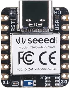 Seeed Studio XIAO BLE Nordic nRF52840 pentru Arduino/MicroPython/CircuitPython, Bluetooth 5.0 NFC și ZigBee cu antenă încorporată, învățare automată