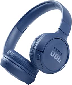 JBL Tune 510BT - Căști Bluetooth Over-Ear de culoare albastră - Căști pliabile cu funcție handsfree - Compatibile cu asistenții vocali - Baterie cu durată lungă de viață de până la 40 de ore