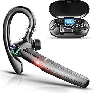 Bluetooth Headset Telefon cu microfon Căști Bluetooth fără fir, 48 ore Talk Wireless Headset Bluetooth Handsfree, In Ear Căști Business/Office/Shop/Driving pentru iPhone Samsung Android Telefon mobil