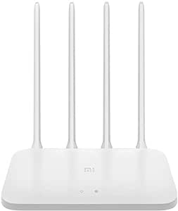 Xiaomi Mi AIoT Router 4C WLAN Router (până la 300 Mbps la 2.4GHz, CPU dual-core, 2 x porturi LAN, 4 antene externe, până la 64 de dispozitive)