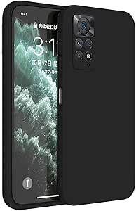 Topme Mobile Phone Case Cover pentru Redmi Note 11 Pro/Redmi Note 11 Pro 5G 6.67" Case Protective Cover, Skin Protection Made of TPU Silicone Case - Black