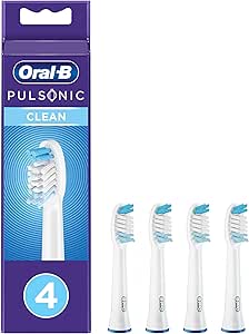 Oral-B Pulsonic Clean accesorii pentru periuțe de dinți sonice, 4 bucăți, accesorii pentru periuțe de dinți pentru periuțe de dinți sonice Oral-B