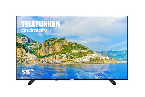 ( ECRAN SPART ) Telefunken 55DTUA724 - Android TV 55 inch 4K Ultra HD, design fără cadru, HDR10, Dolby Vision, Bluetooth, Chromecast integrat, compatibil cu Google Assistant, Dolby AtmosTelefunken 55DTUA724 - Android TV 55 inch 4K Ultra HD, design fără cadru, HDR10, Dolby Vision, Bluetooth, Chromecast integrat, compatibil cu Google Assistant, Dolby Atmos