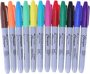 SUPVOX marker pentru tatuaje, 12 culori, rezistent la apă, marker pentru piele, instrument de scris, accesorii pentru tatuaje