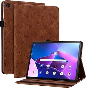 Capac pentru Lenovo Tab M10 Plus 3rd Gen 10.6 inch 2022 Capac de protecție rezistent la șocuri cu funcție Auto Wake/Sleep Band Elastic Tablet Cover pentru Lenovo Tab M10 Plus 3rd Gen 10.6 inch Brown