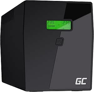 Green Cell® UPS UPS Sursă de alimentare neîntreruptibilă 2000VA (1400W) cu protecție la supratensiune 230V Line-Interactive AVR Pure Sine Wave Sistem UPS USB/RJ45 2X prize Schuko 3X prize IEC Ecran LCD