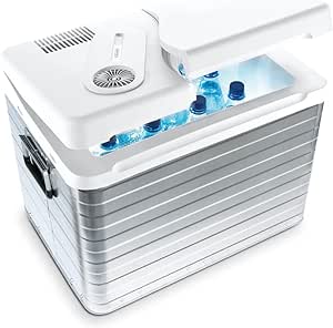 Mobicool MQ40A AC/DC - Răcitor electric portabil din aluminiu, 39 litri, 12 V și 230 V pentru mașină, camion, barcă, rulota și priză, carcasă din aluminiu [clasa energetică F]