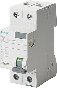 SIEMENS - 5SV33126KL RCD 2 poli tip A In: 25 A 30 mA Un AC: 230 V N-stânga [clasa energetică B]