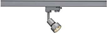 SLV Spot LED trifazat PURI | spot cu LED-uri, spot cu LED-uri, spot de plafon, plafonieră, sistem de iluminare, iluminat interior, lampă 3P | GU10 QPAR51, gri argintiu