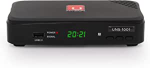 Univision UNS1001PVR receptor digital prin satelit Univision (HDTV, DVB-S/S2, HDMI, Scart, Display, USB 2.0, EPG, Full HD 1080p, funcție de înregistrare PVR) [pre-programat pentru Astra Hotbird] - negru
