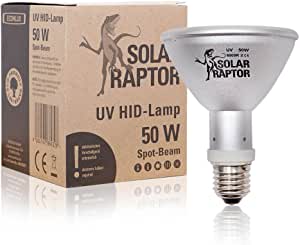 SolarRaptor Econlux, reflector HID, sursă UV pentru locuitorii terariului, soclu E27, 50W, PAR30, argintiu, 1 bucată (pachet de 1)