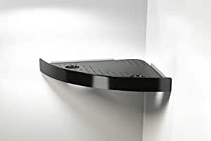 SNAP UP SHELF Negru Raftul de colț ideal pentru baie - familiarizat cu televizorul, negru.