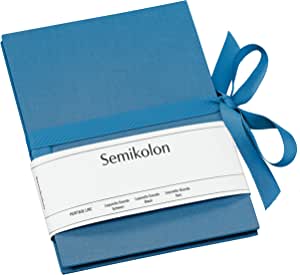 Semikolon (364051) Leporello Grande A5 azzurro (albastru deschis) - Pentru 14 fotografii în format 13 x 18 cm - Album foto acordeon - Format: 15 × 21 cm