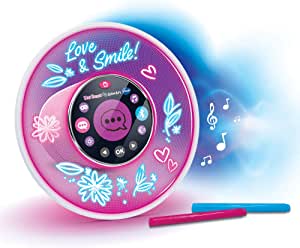 VTech Kidi Kidi Smart Glow Art Speaker cu muzică, personalizabil, cu efect neon - versiunea în limba franceză